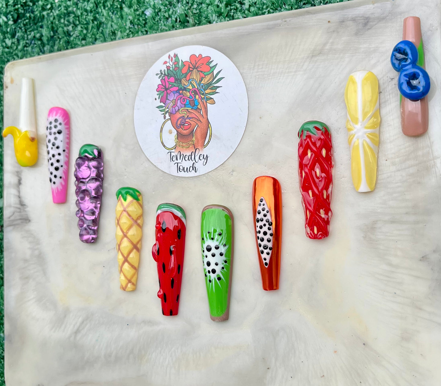 3D fruit nails