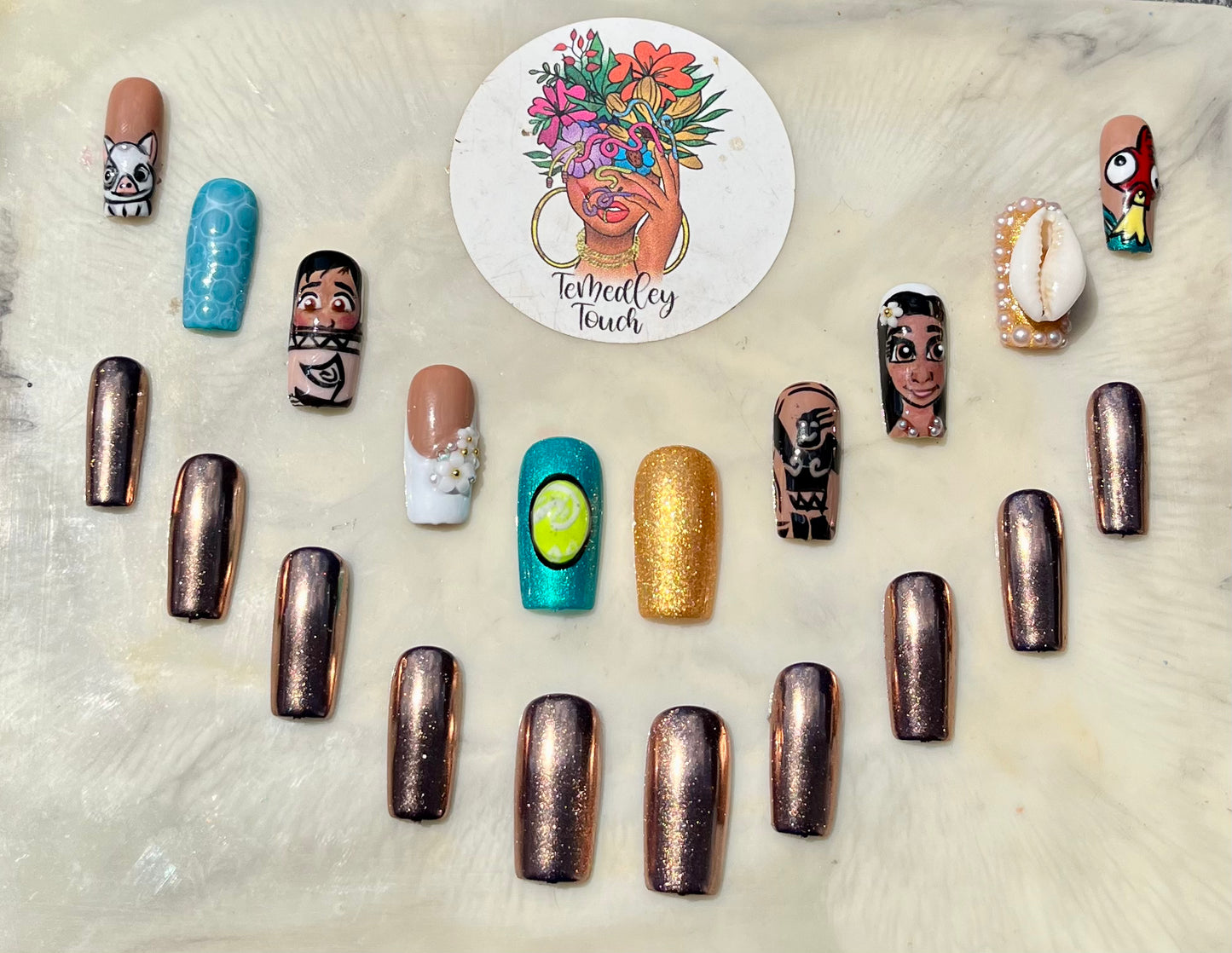 Moana Press on nails