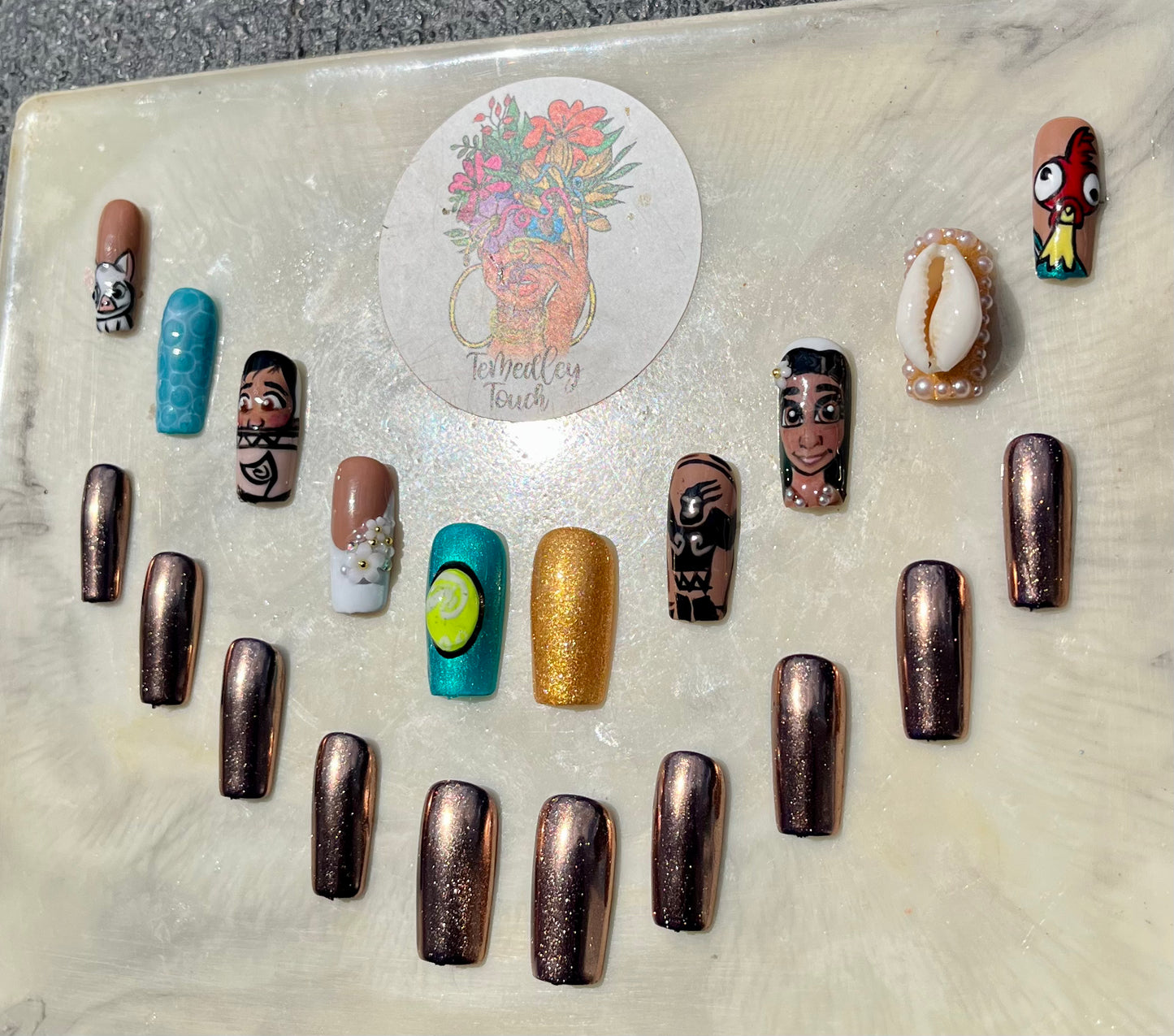 Moana Press on nails