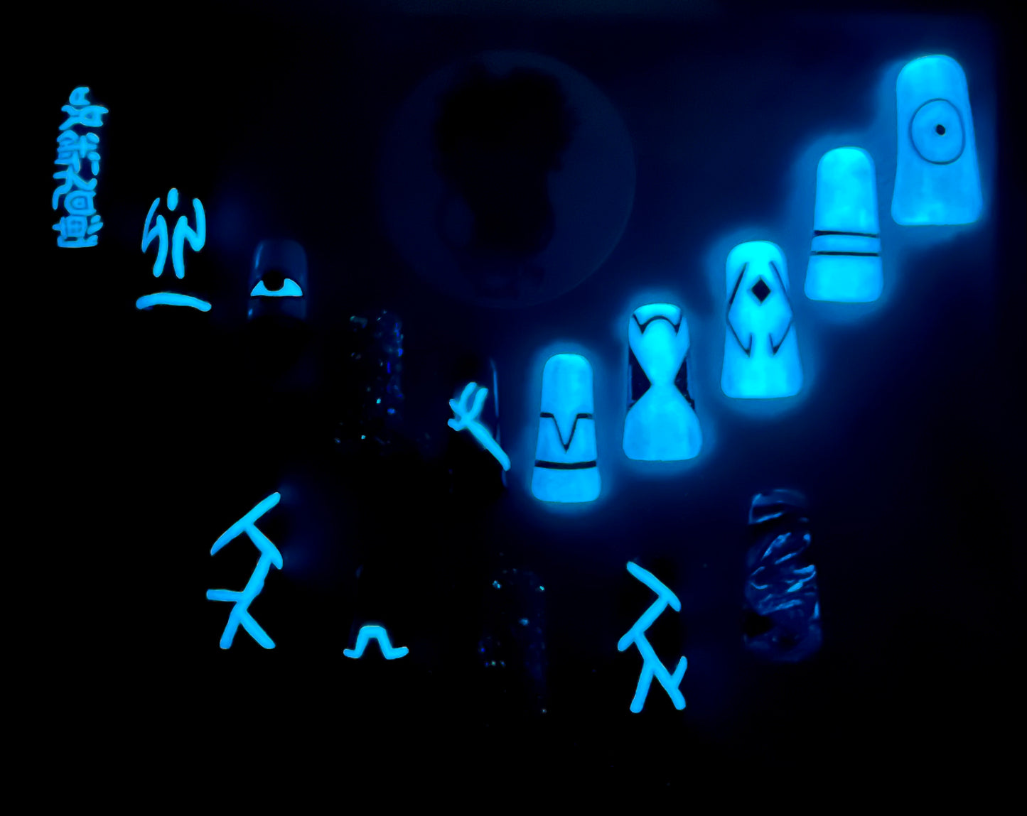 Sukuna Anime press on nails