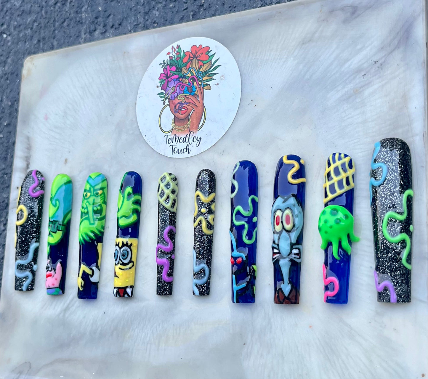 SpongeBob SquarePants (The Flying Dutchman ) press on nails