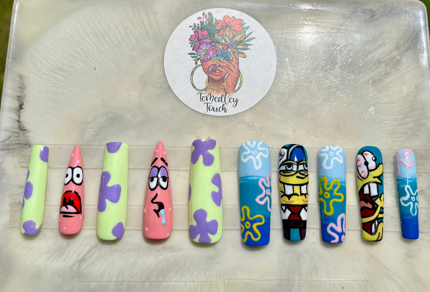 SpongeBob & Patrick Press On Nails