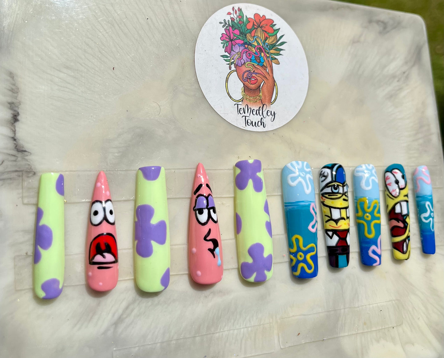 SpongeBob & Patrick Press On Nails