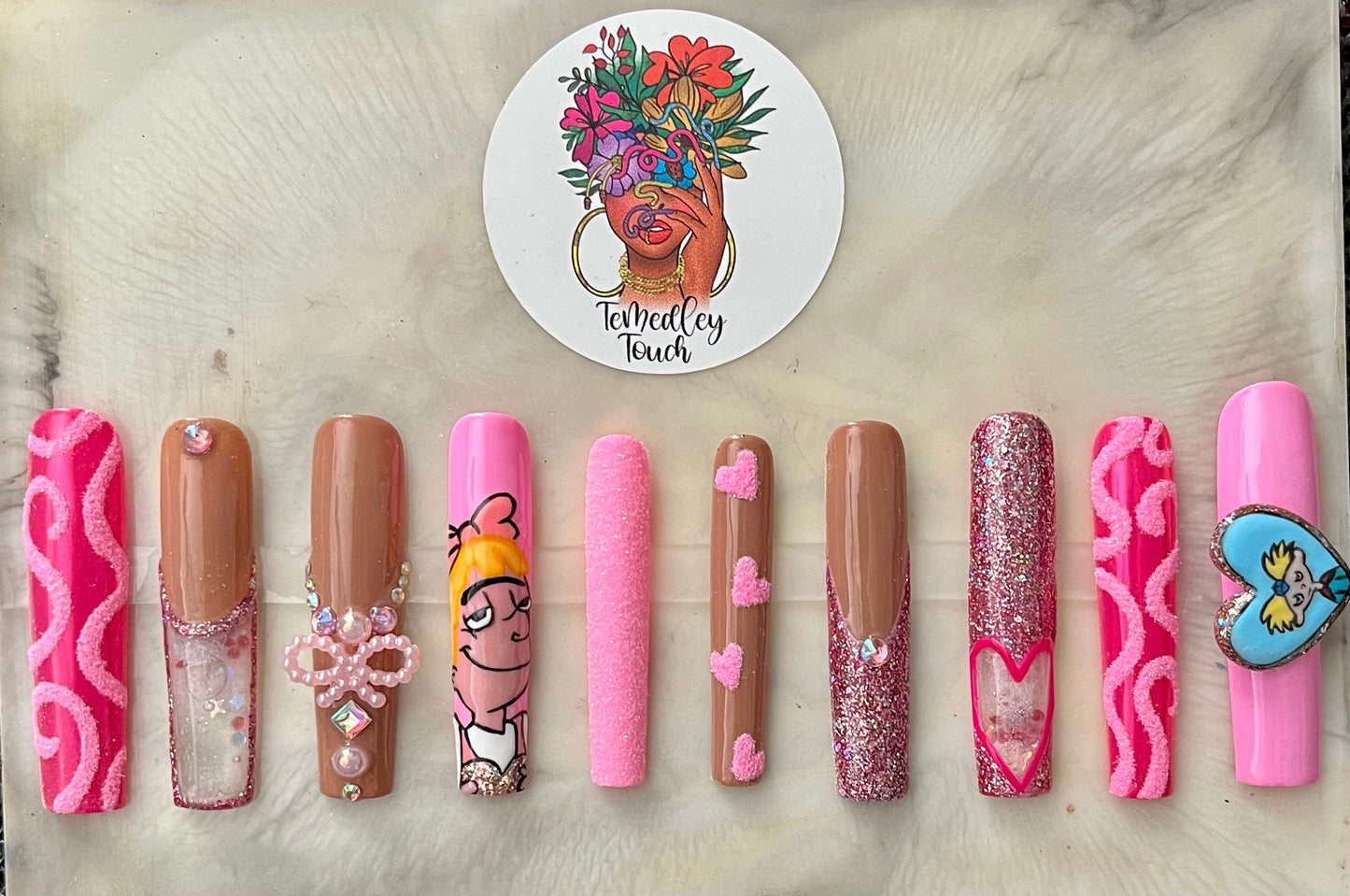 Hey Arnold press on nails