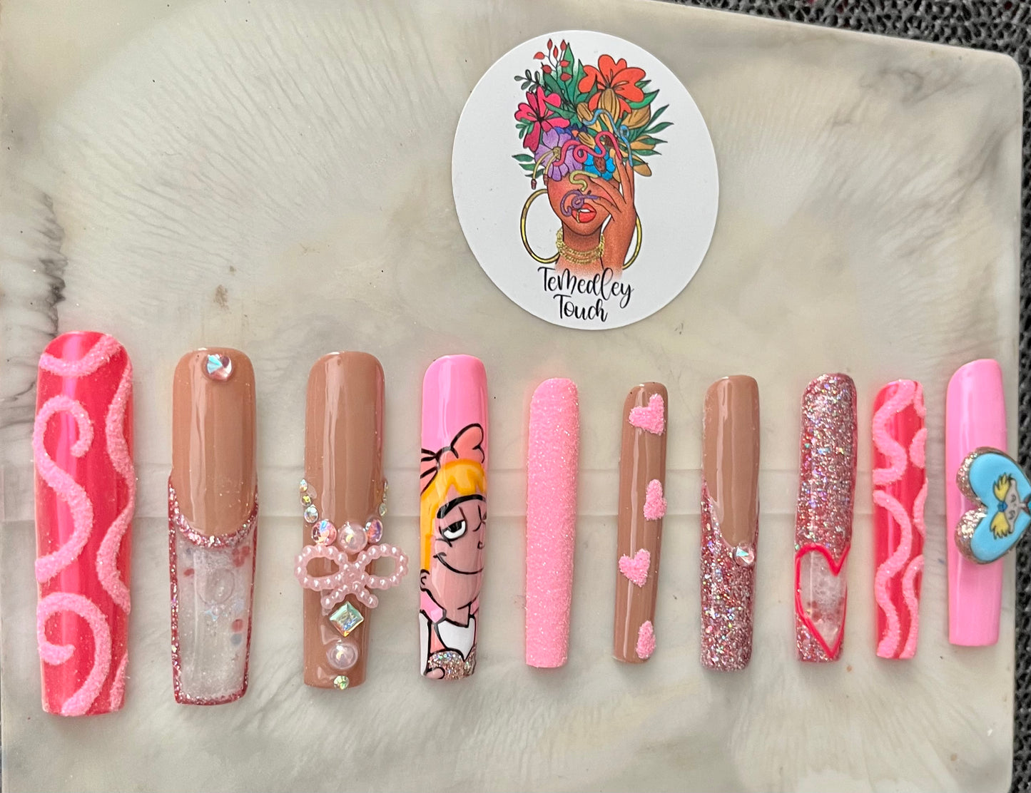 Hey Arnold press on nails