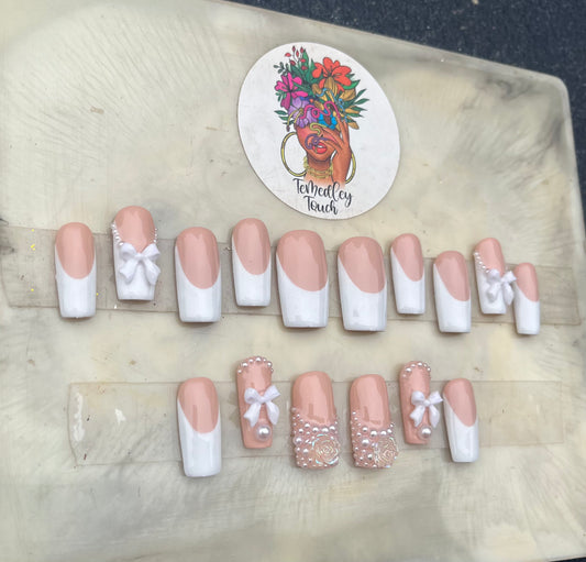 Classic French Bow Nails