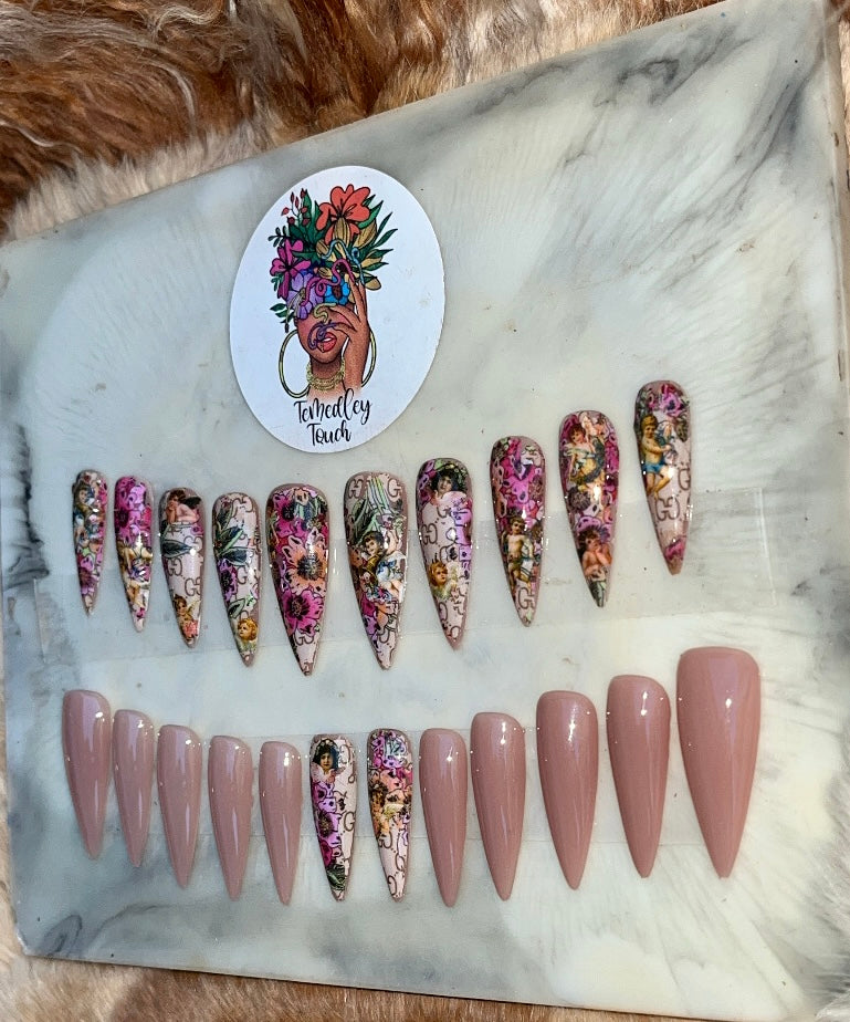 Gucci Angels Press On Nails