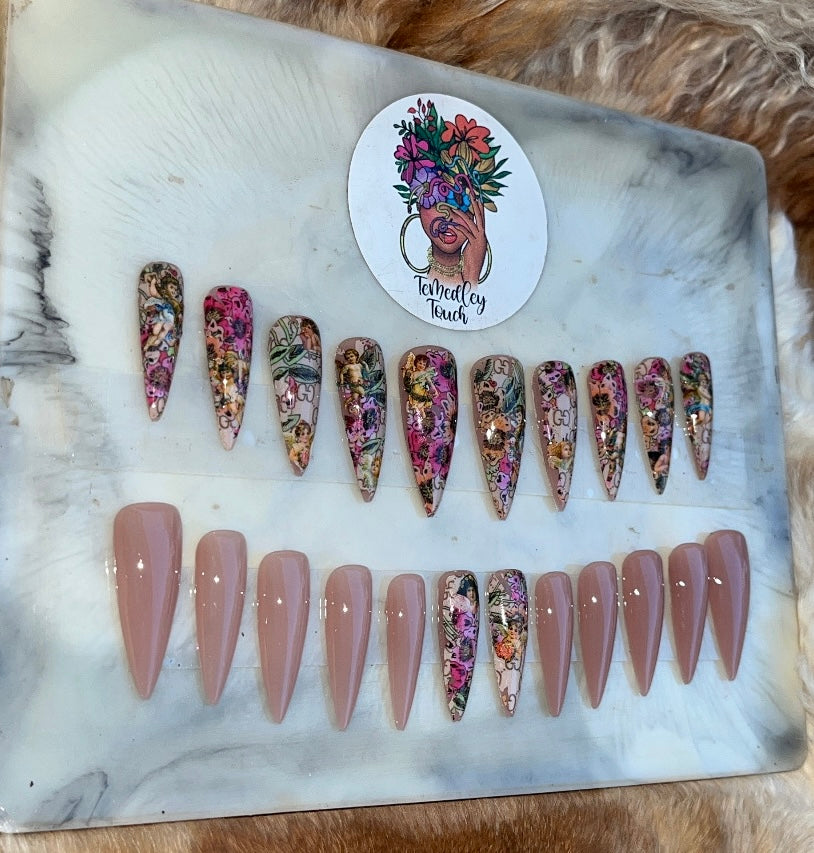 Gucci Angels Press On Nails