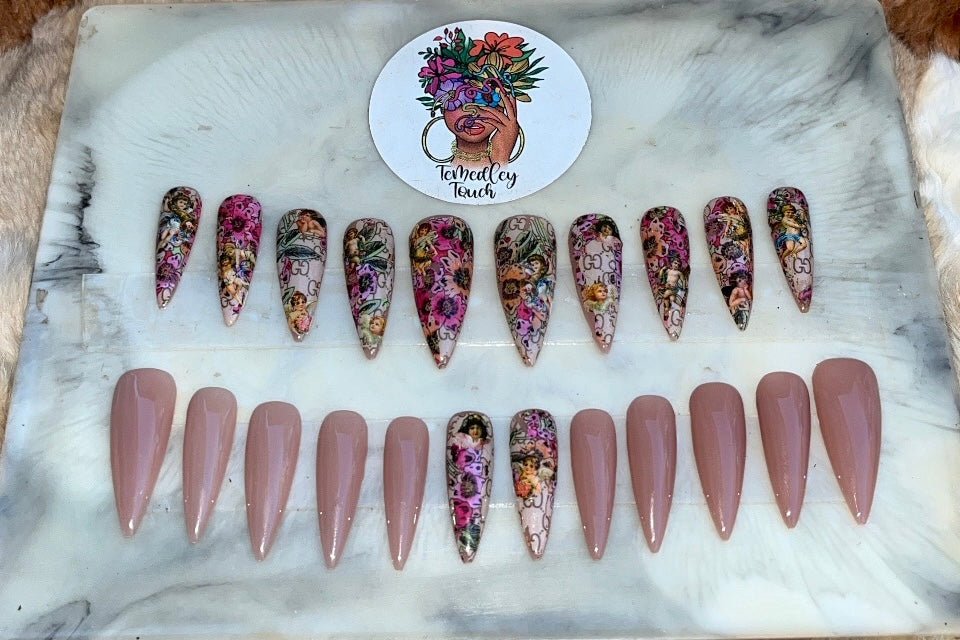 Gucci Angels Press On Nails