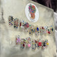 Clear bling Junk Press on nails