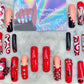 Red devil press on nails