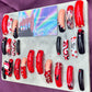 Red devil press on nails