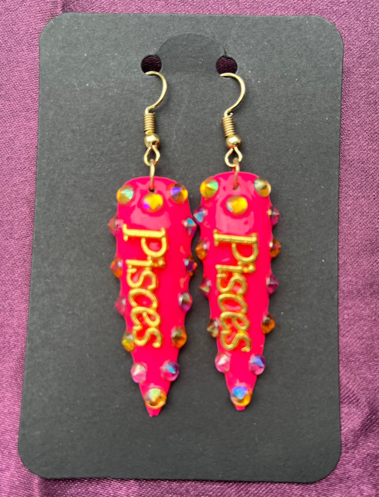 Pisces Zodiac earrings