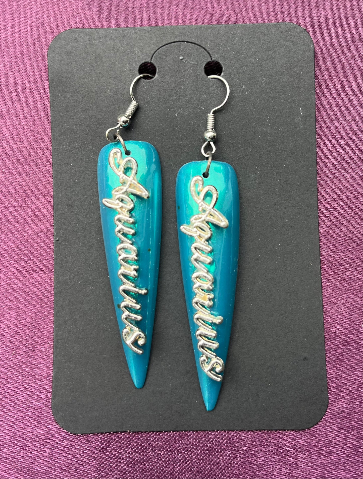 Aquarius aqua earrings