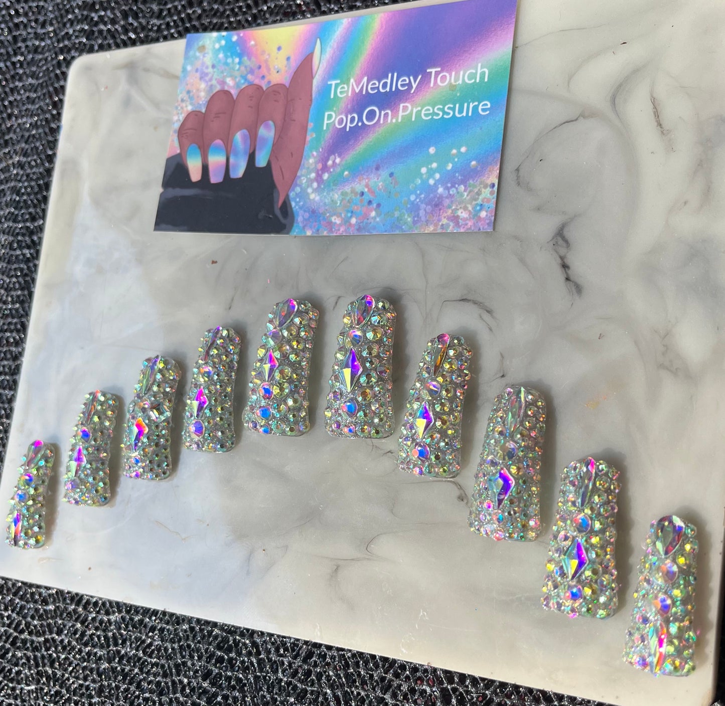 Bling Duck press on nails