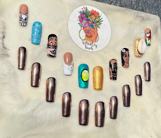 Moana Press on nails