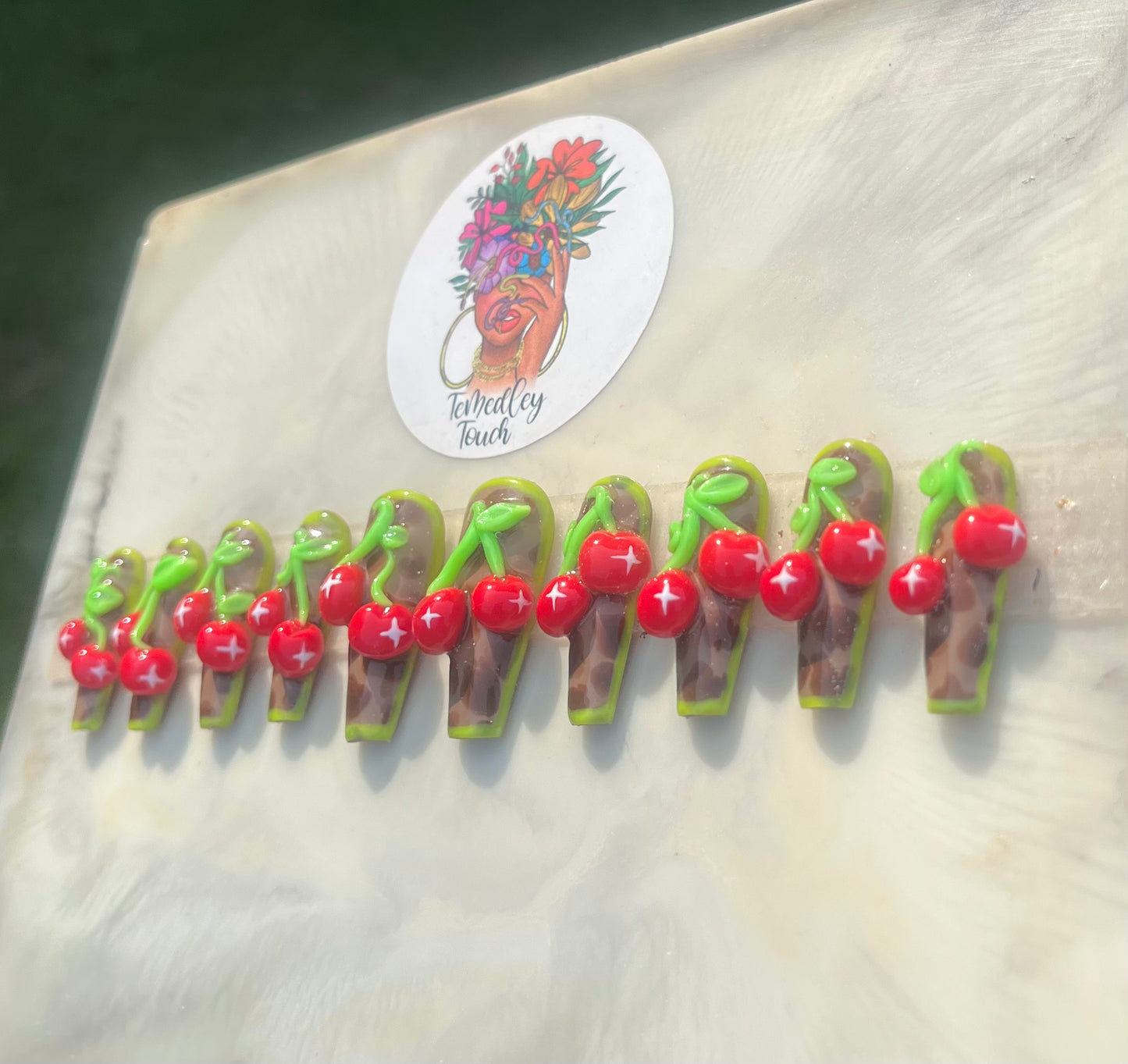 Cherry Bomb Press On Nails