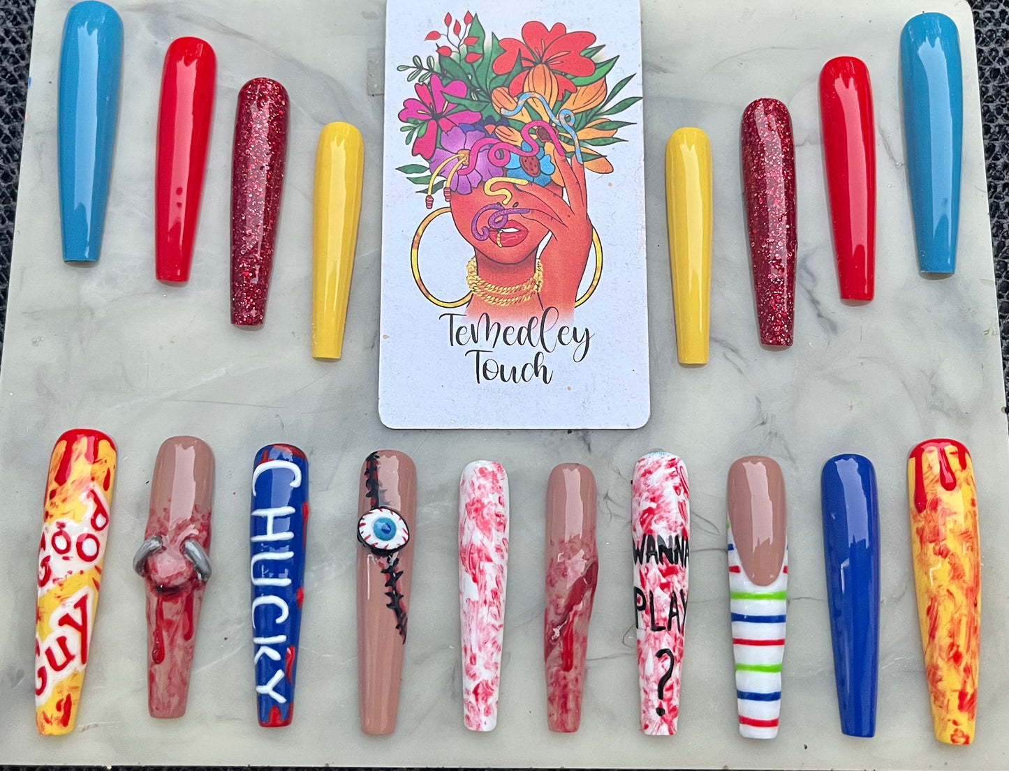 Chucky press on nails