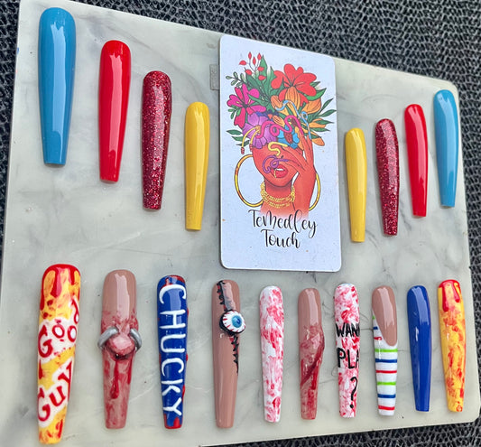 Chucky press on nails