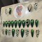 Green Chrome Spinner Nails
