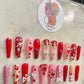 Hello kitty Valentine’s Day press on nails