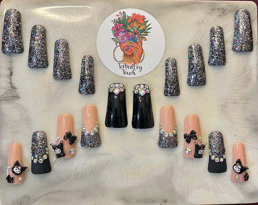 Kuromi Duck press on nails