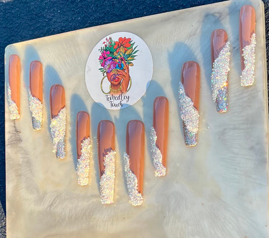 Pixie Dust French Tip Nails