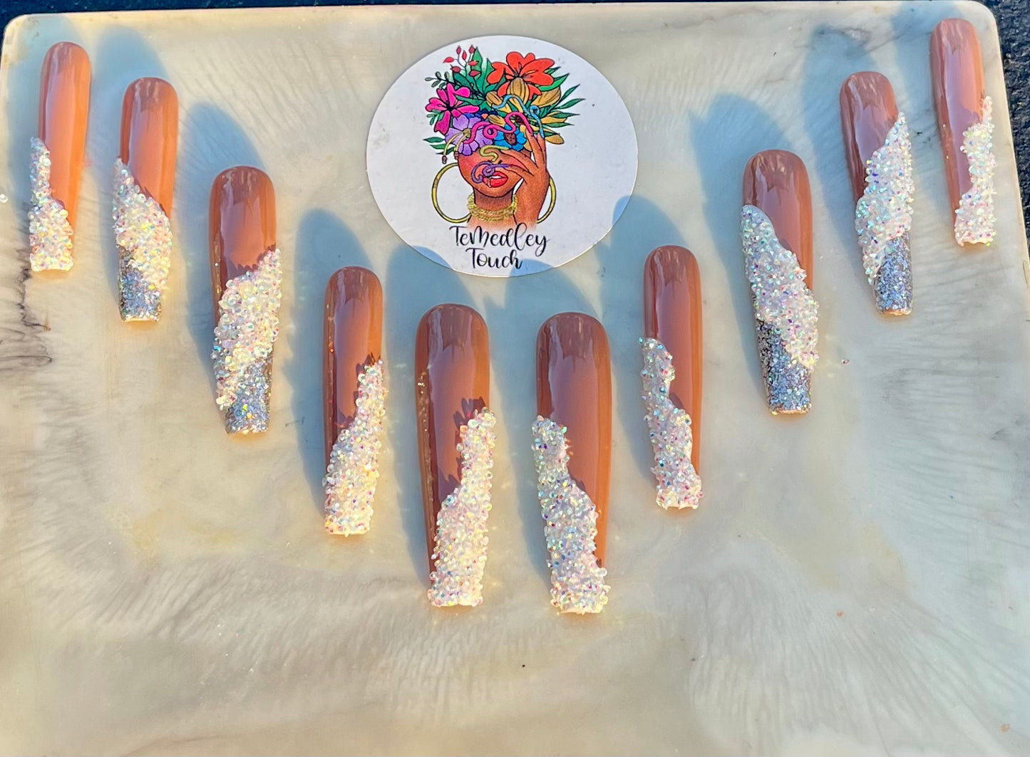 Pixie Dust French Tip Nails