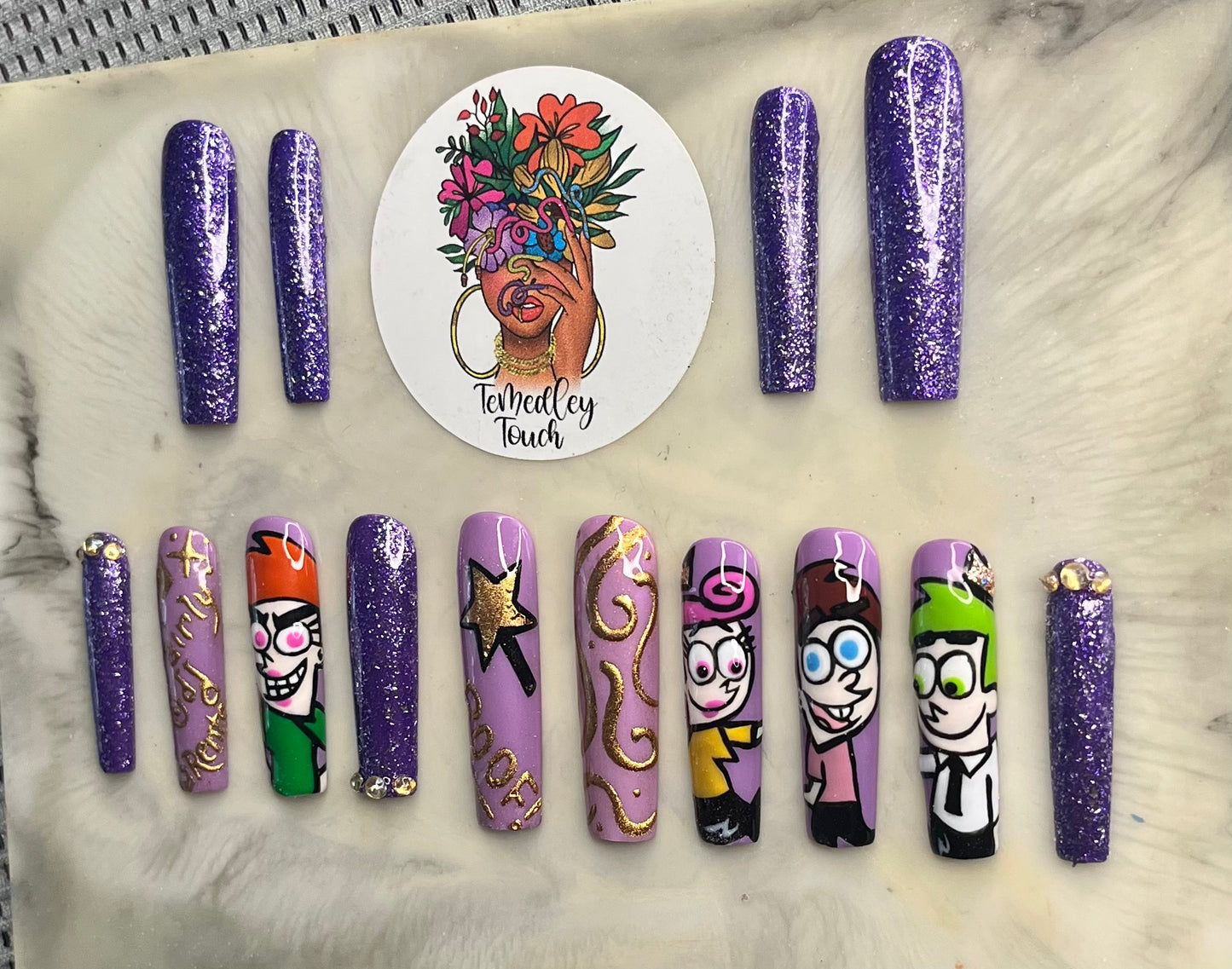 Fairly Odd Parents press on nails