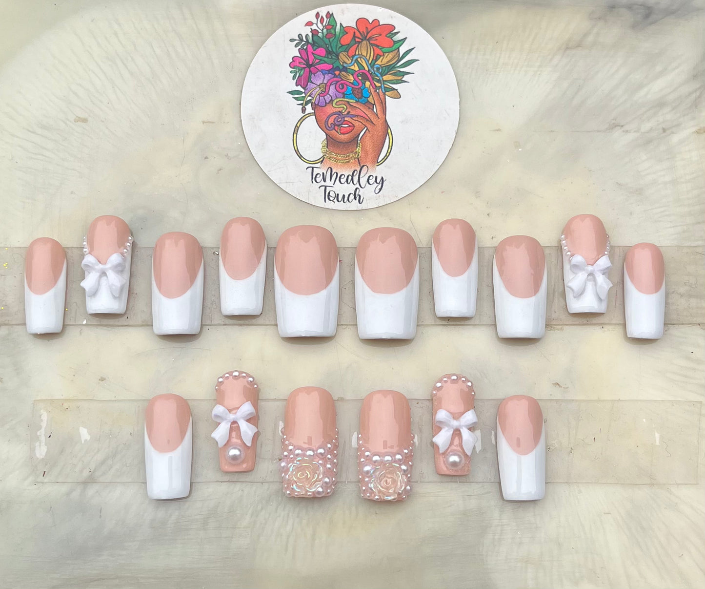 Classic French Bow Nails