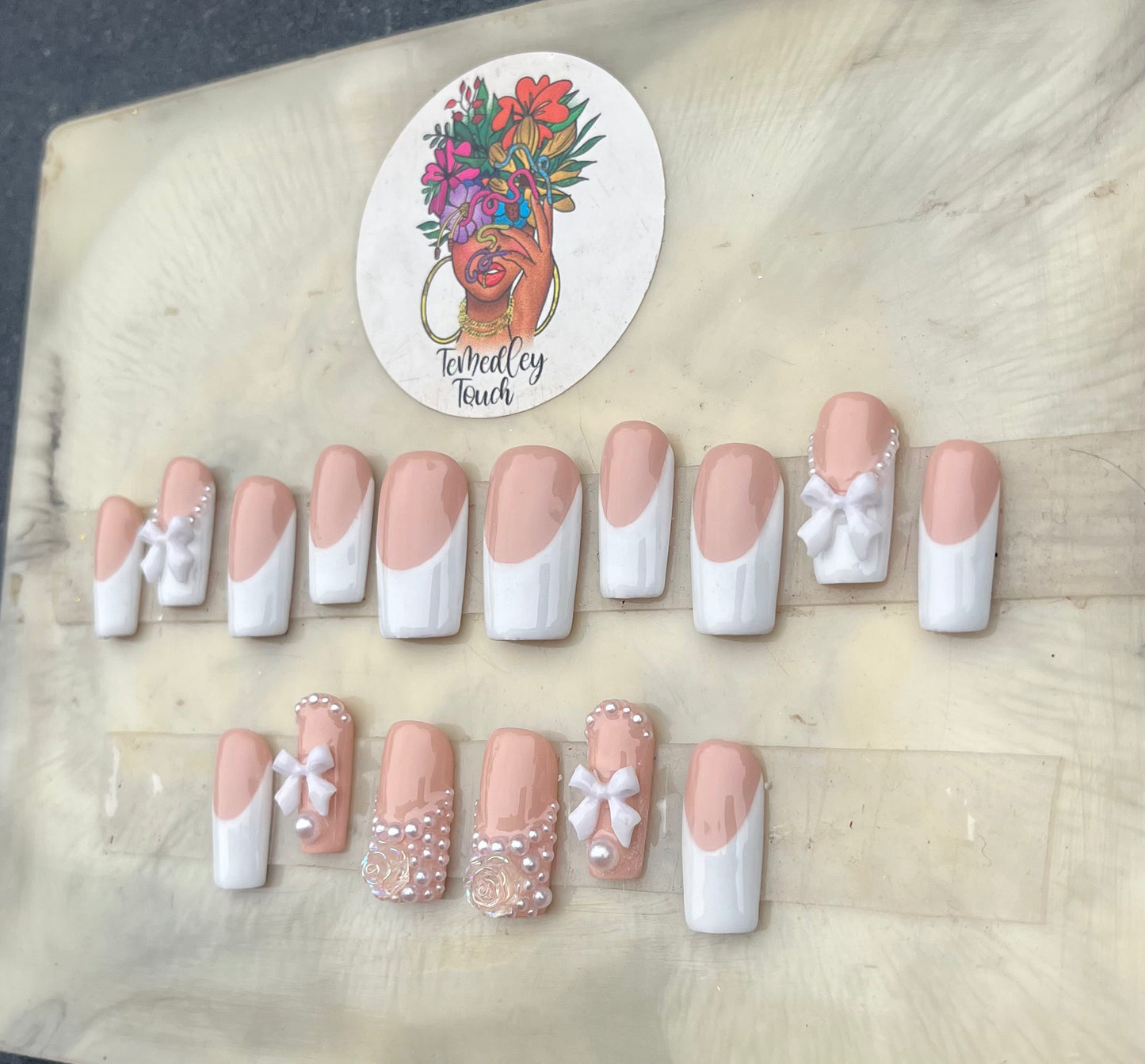 Classic French Bow Nails