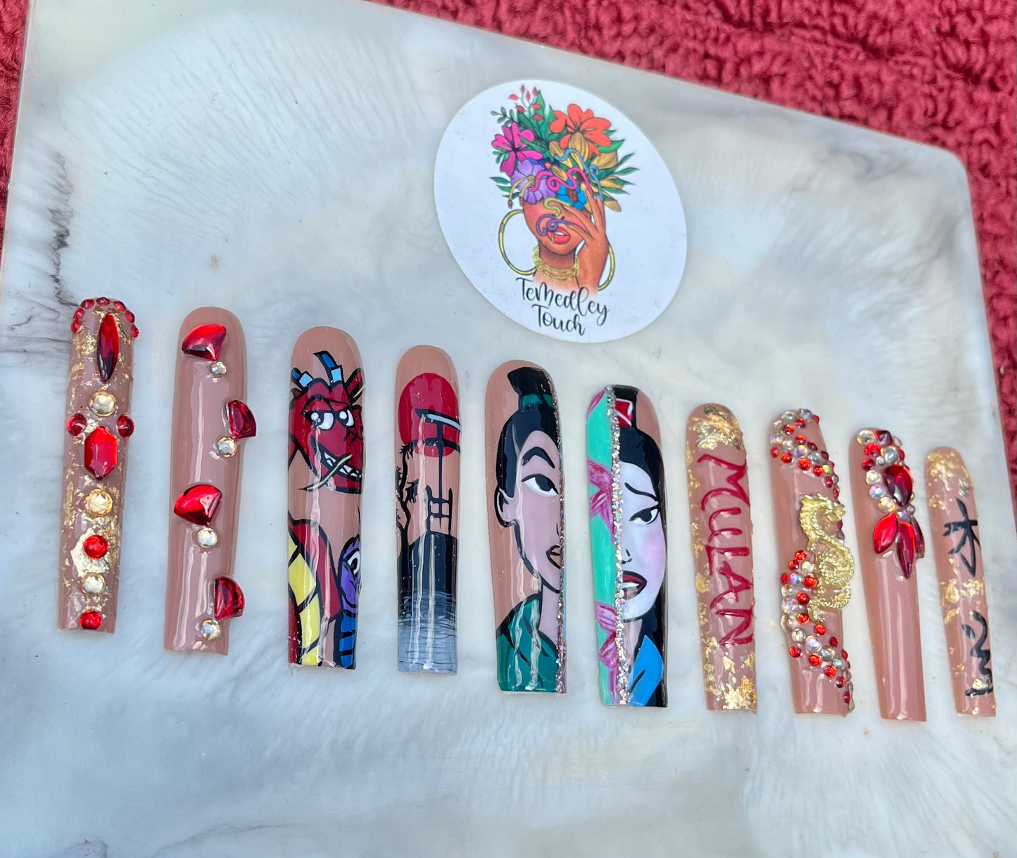 Mulan press on nails