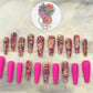 Pink Panther Gucci Nails
