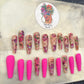 Pink Panther Gucci Nails