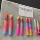 Rainbow marble press on nails