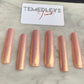 Golden charm press on nails