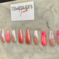 Pink freestyle press on nails