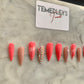 Pink stiletto press on nails