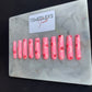 Pink eye of protection press on nails