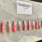 Pink freestyle press on nails