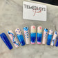 Eye of protection press on nails