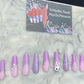 Lavender bunny press on nails