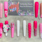Hello kitty mummy press on nails