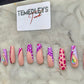 Purple freestyle press on nails