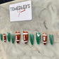 Football press on nails