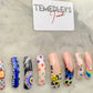 Curvy freestyle press on nail set
